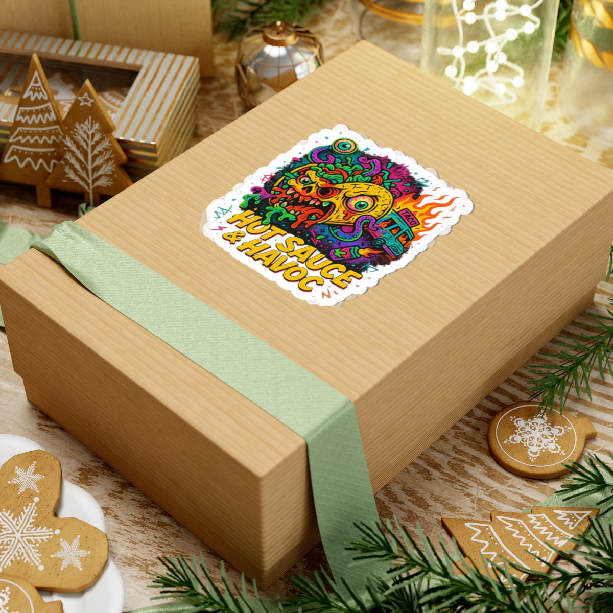 Hot Sauce & Havoc – Limited Edition Kiss Cut Sticker | Illuminasty Drop