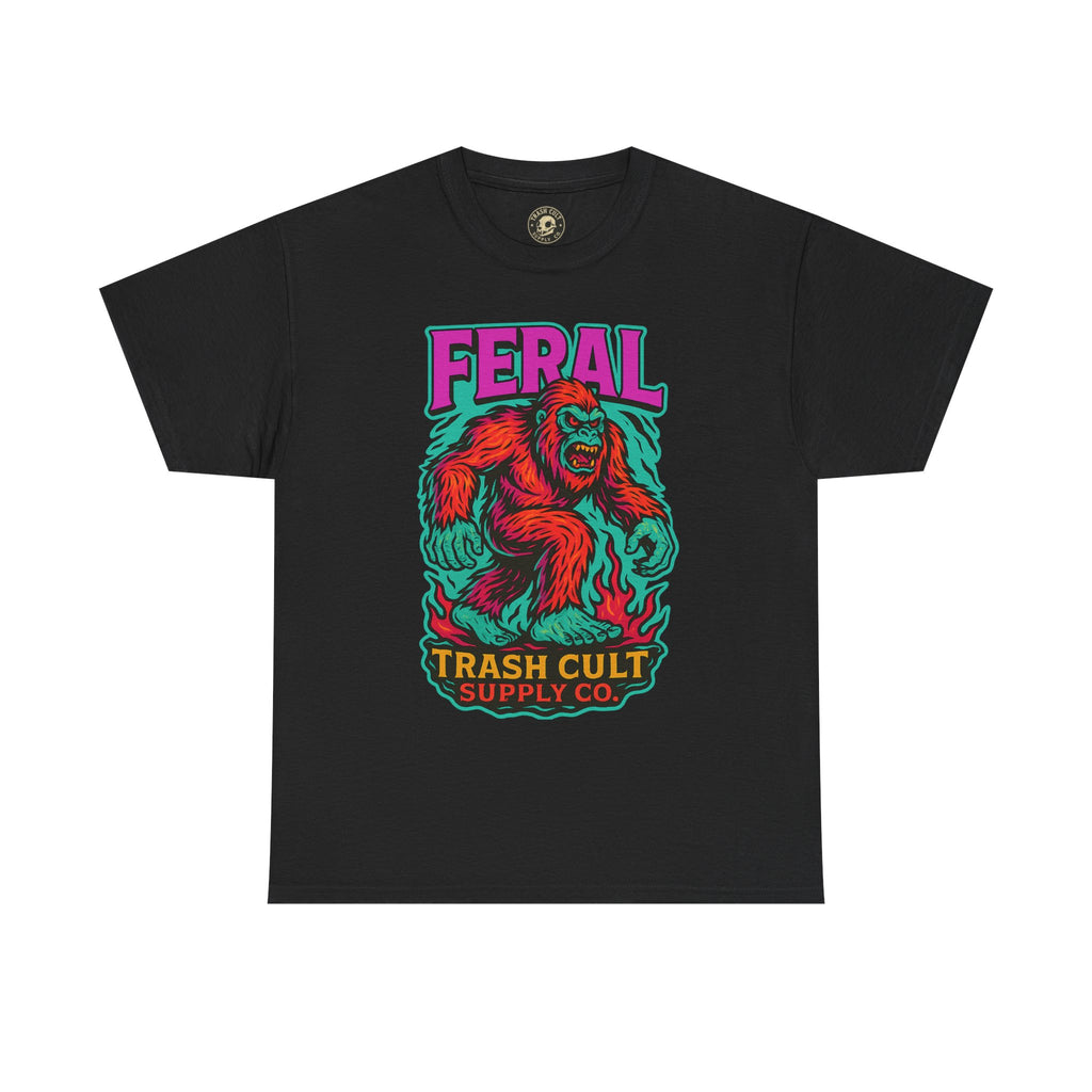 FERAL Bigfoot Shirt – Trashcore Bold Colors | Trash Cult Supply Co | Gildan 5000 Tee