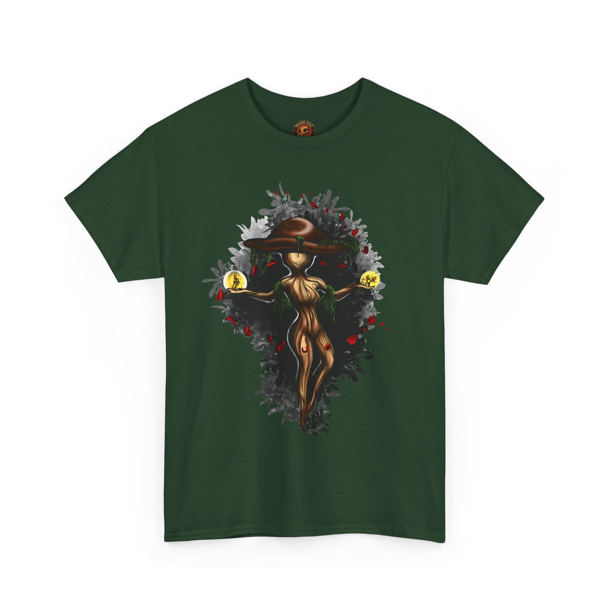 Mushroom Spirit T-Shirt – Lara Davenport x Trash Cult Supply Co. Collab (Gildan 5000)
