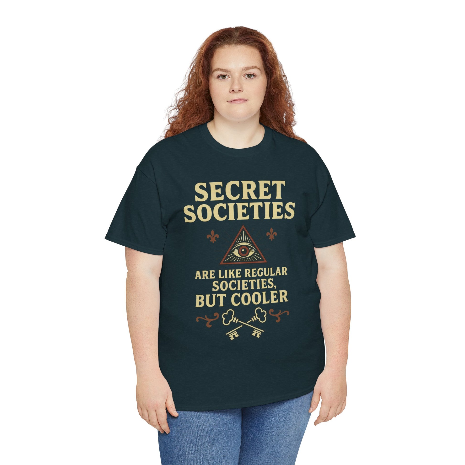 Secret Societies Shirt – Illuminati Eye Graphic Tee – Gildan 5000 Soft Cotton – Trash Cult Vintage Design