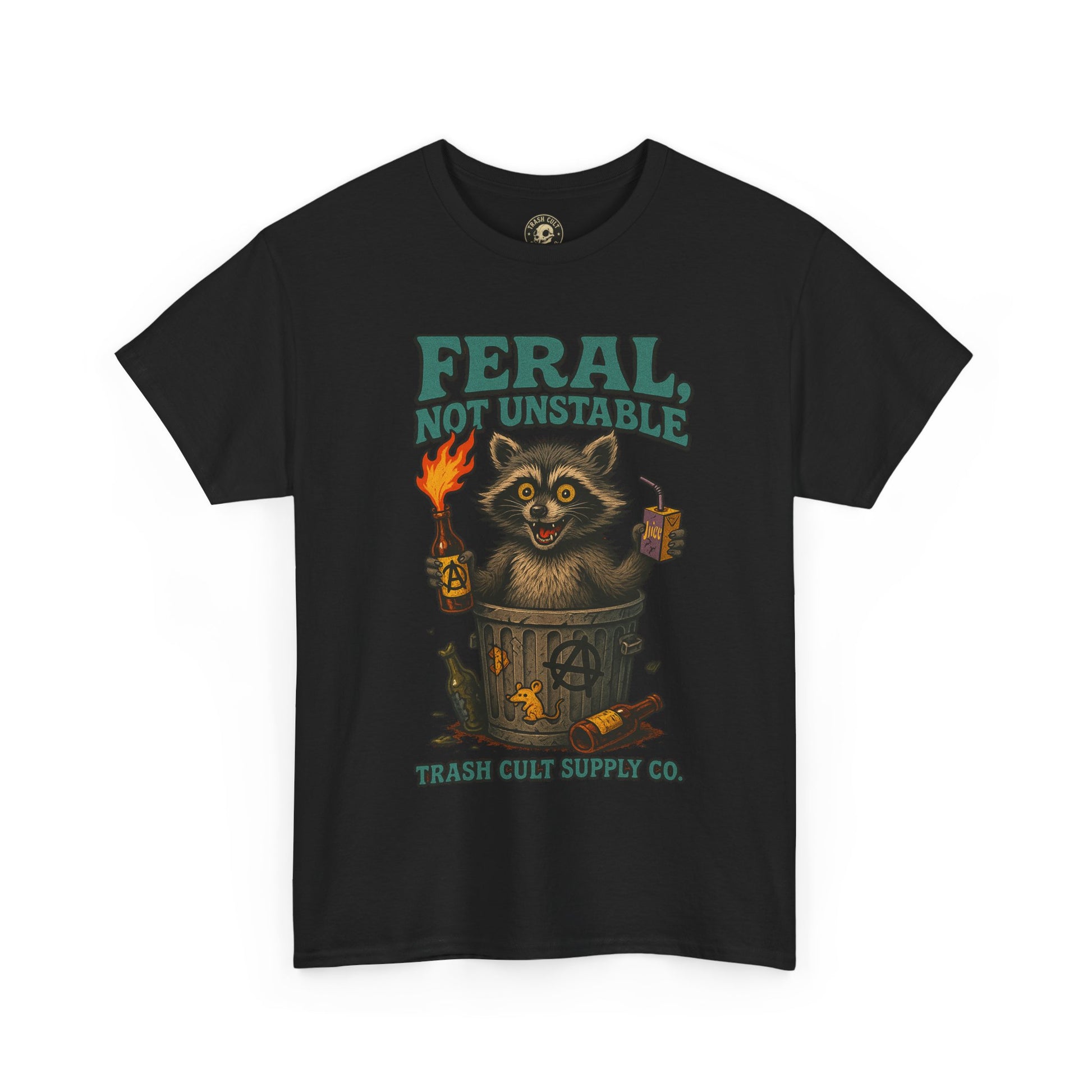 Feral Not Unstable Tee, Streetwear Tee, Graphic Shirt, Funny T-Shirt, Humor Clothing, Unique Gift