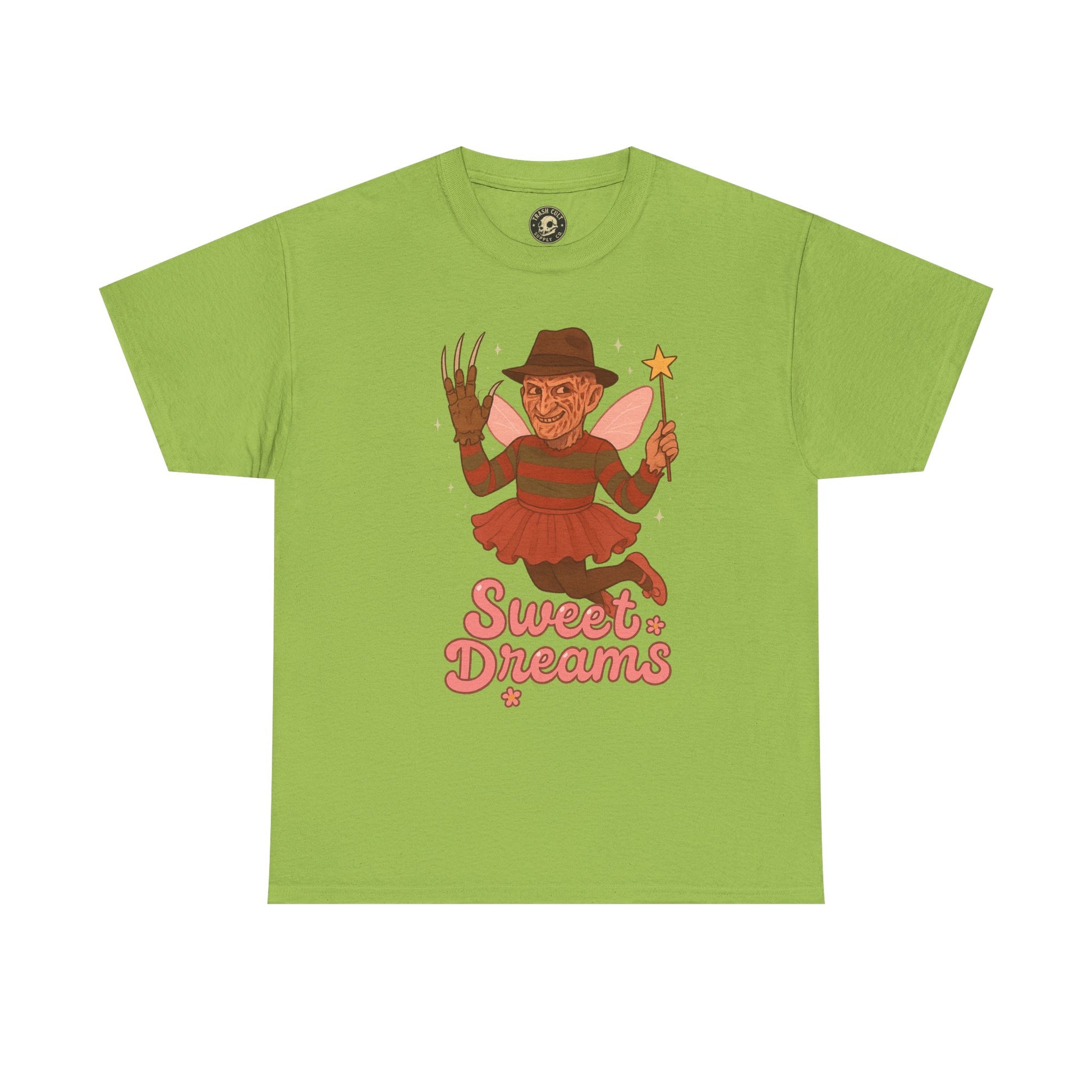 Freddy Krueger Fairy “Sweet Dreams” Funny Horror Parody T-Shirt – Gildan 5000