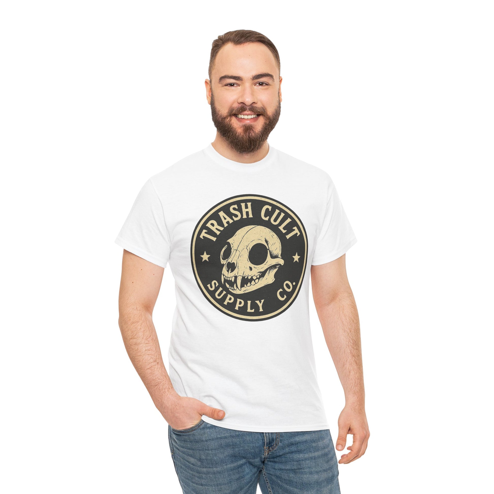 Trash Cult Skull - Stay Feral Culture Vibe, Streetwear Gift, Casual Outfit, Festival Wear, Trendy Apparel, Unique Present