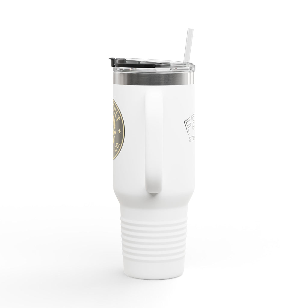 40oz Insulated Travel Mug with Handle – Leak-Proof Stainless Steel Tumbler for Hot & Cold Drinks | Trash Cult / FERAL Edition