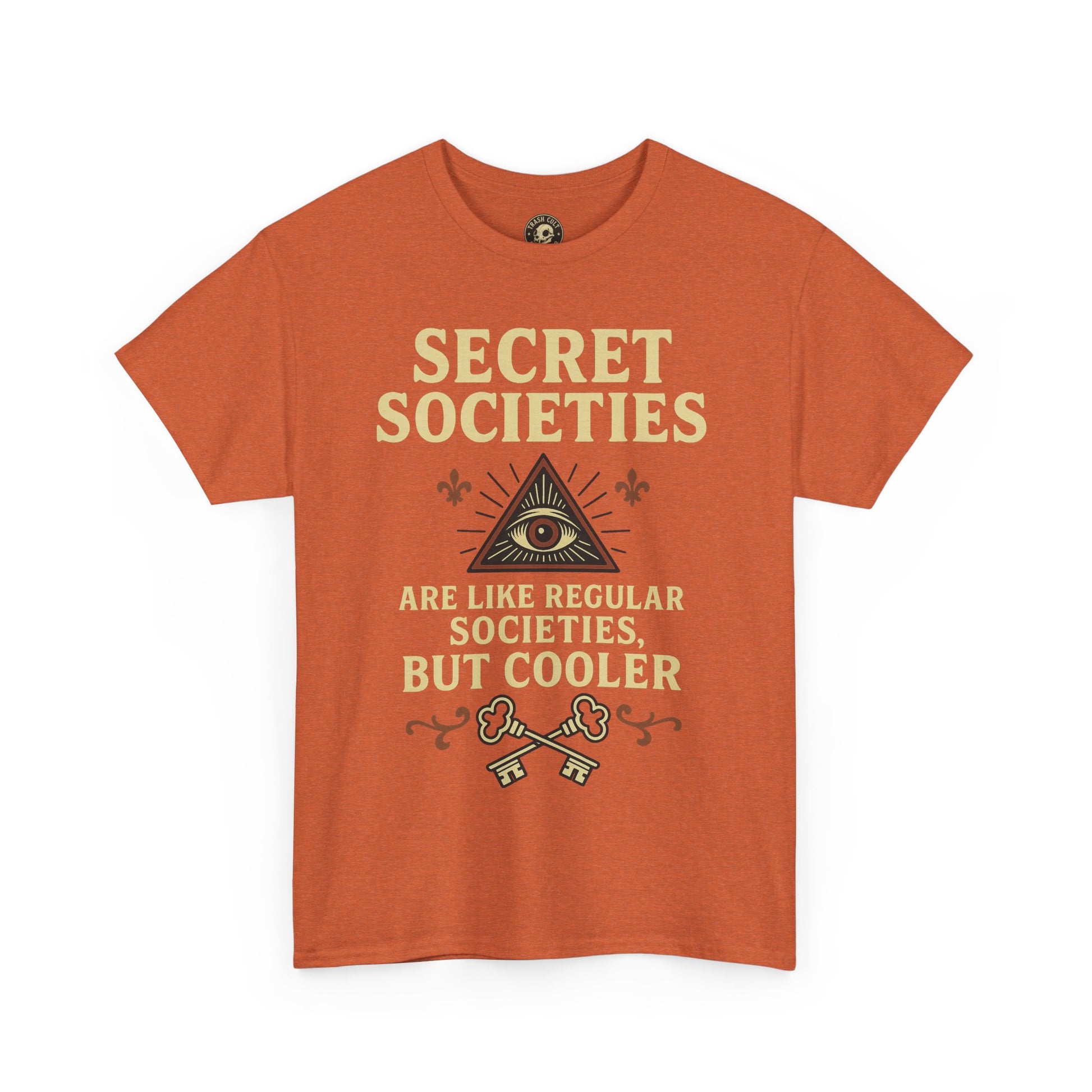 Secret Societies Shirt – Illuminati Eye Graphic Tee – Gildan 5000 Soft Cotton – Trash Cult Vintage Design