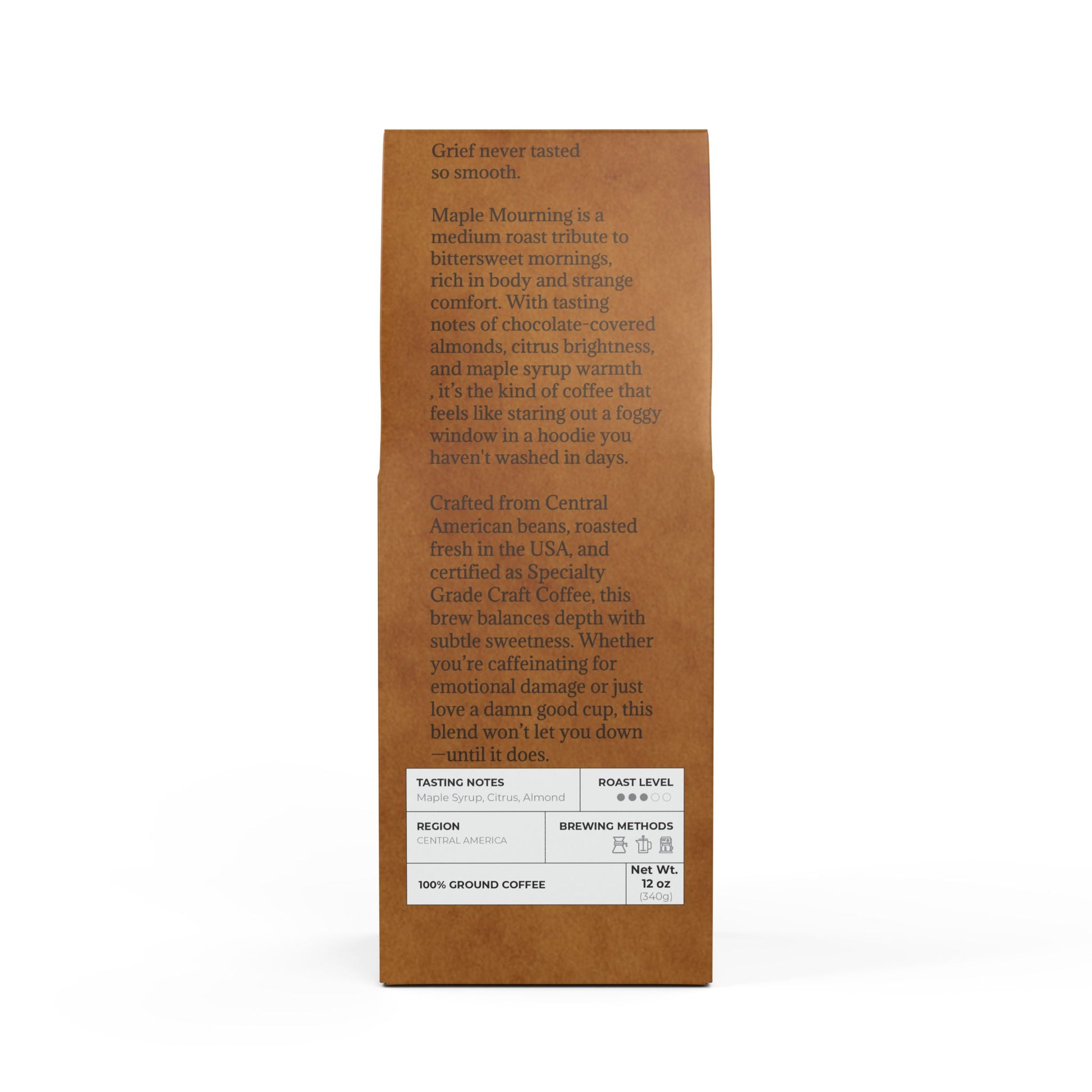 🍁 Maple Mourning – Medium Roast Coffee (12oz)