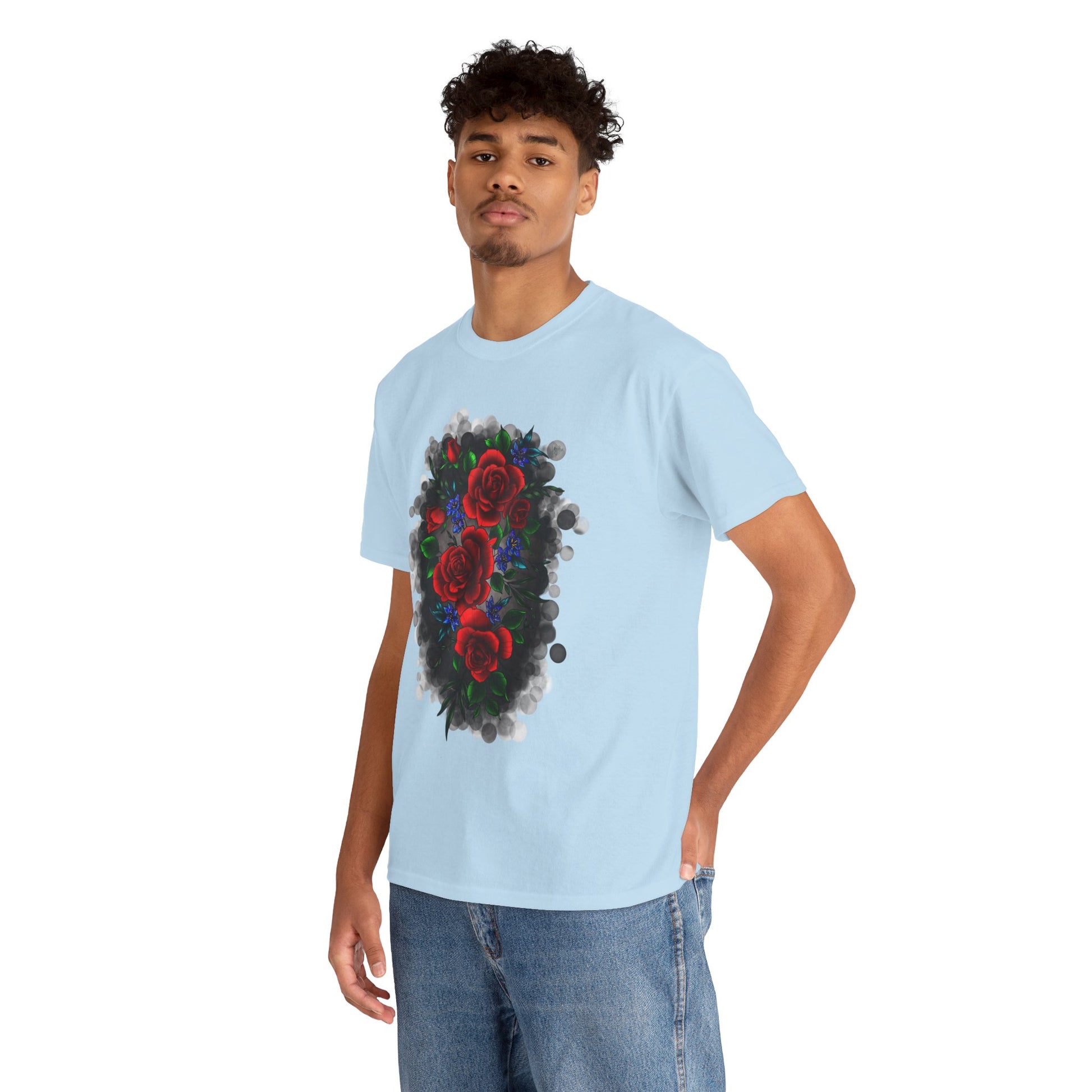 Floral Smoke Tattoo T-Shirt – Lara Davenport x Trash Cult Supply Co. Collab (Gildan 5000)