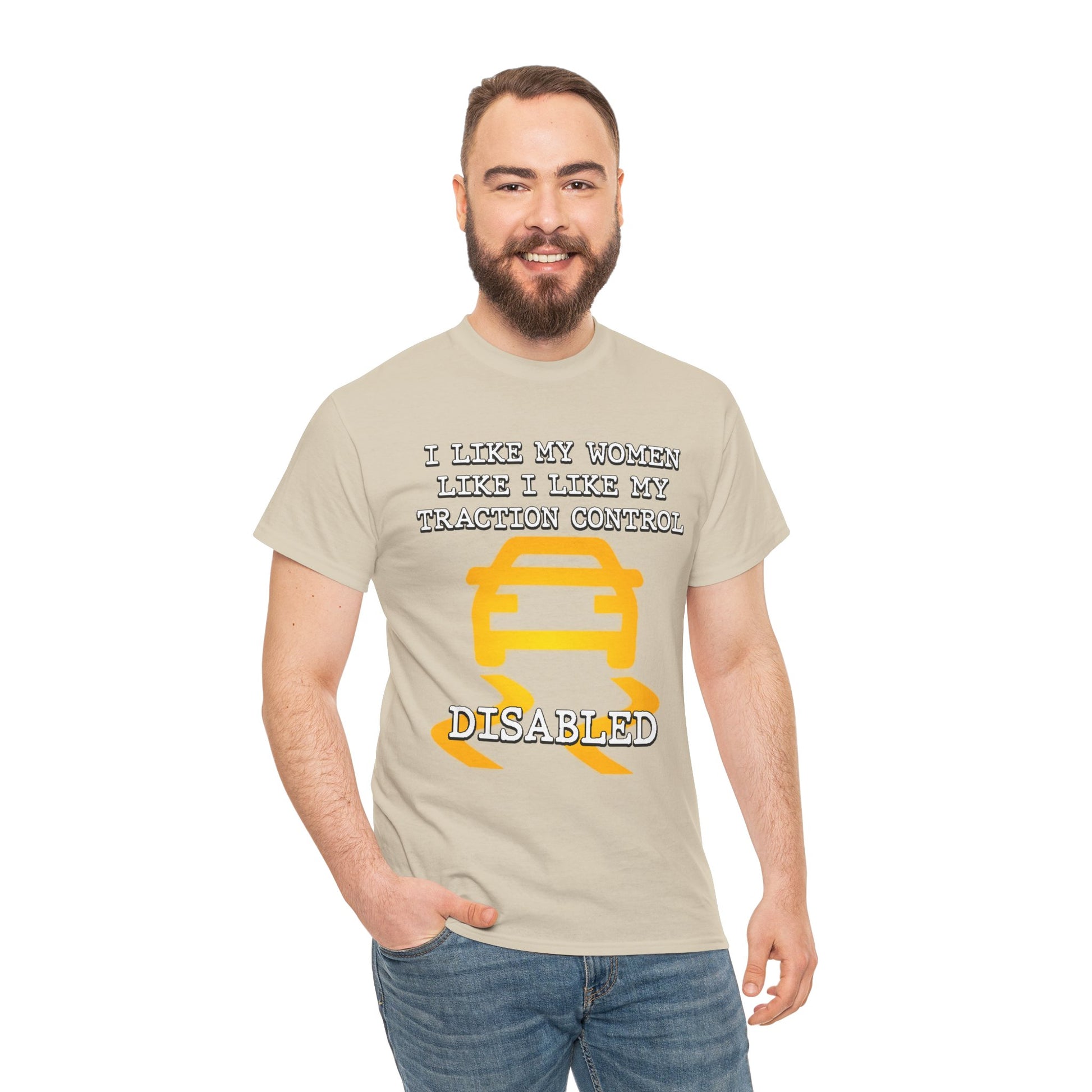 “Traction Control: Off. Standards: Lower.” Funny Car Meme T-Shirt