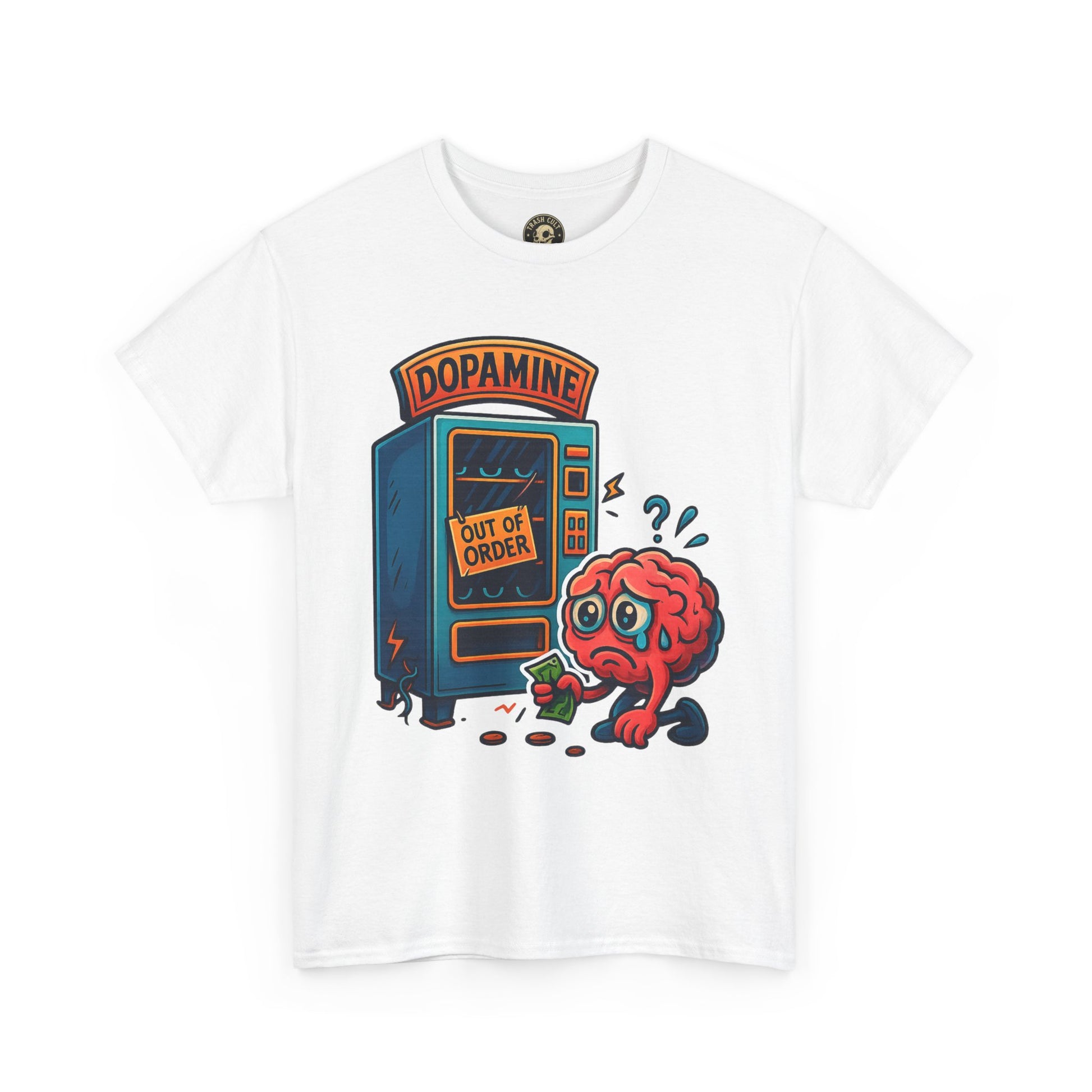 Dopamine Out of Order T-Shirt – Funny Quirky Mental Health Tee | Unisex Cotton Graphic Shirt