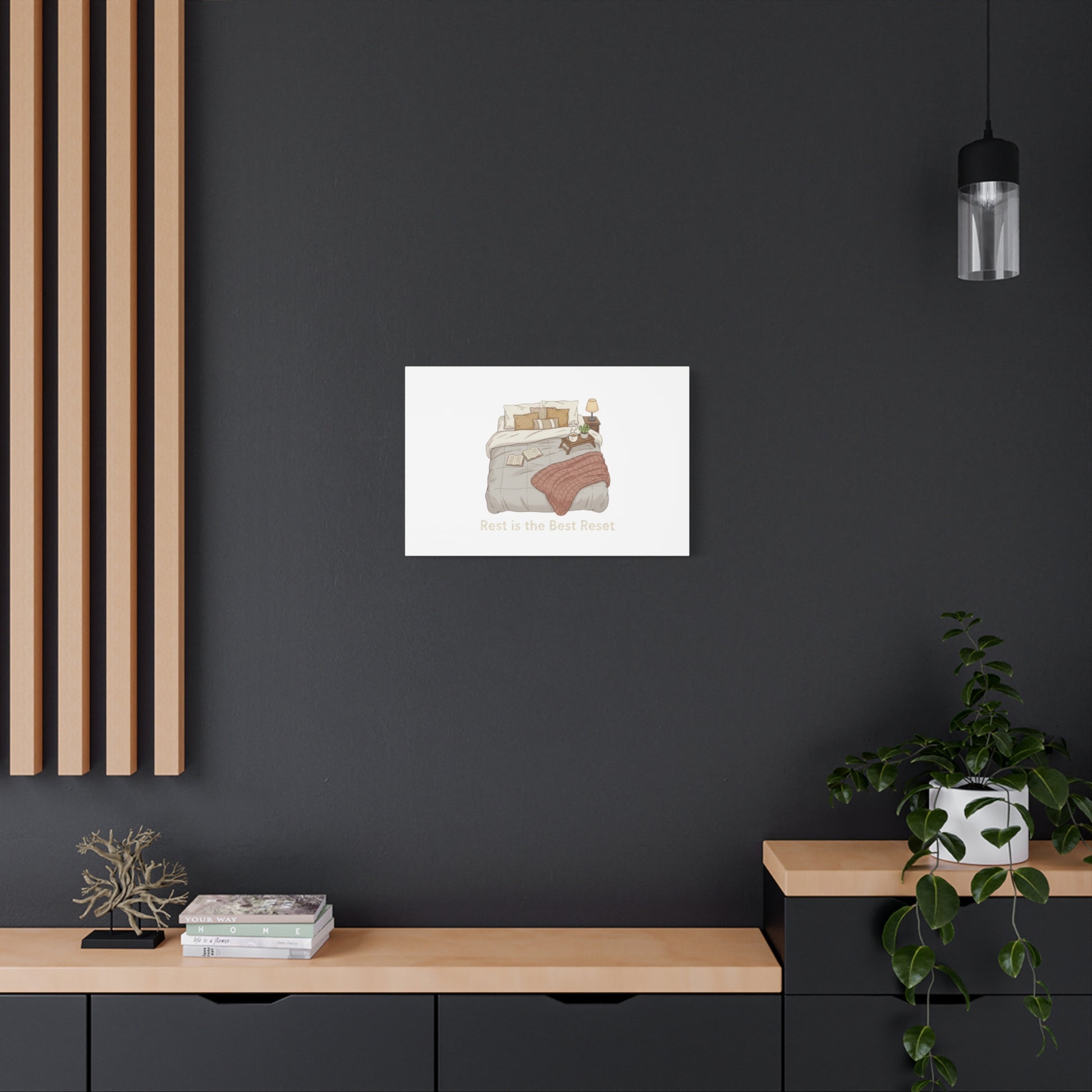 Rest is the Best Reset Canvas | sleepy humor, restful vibes