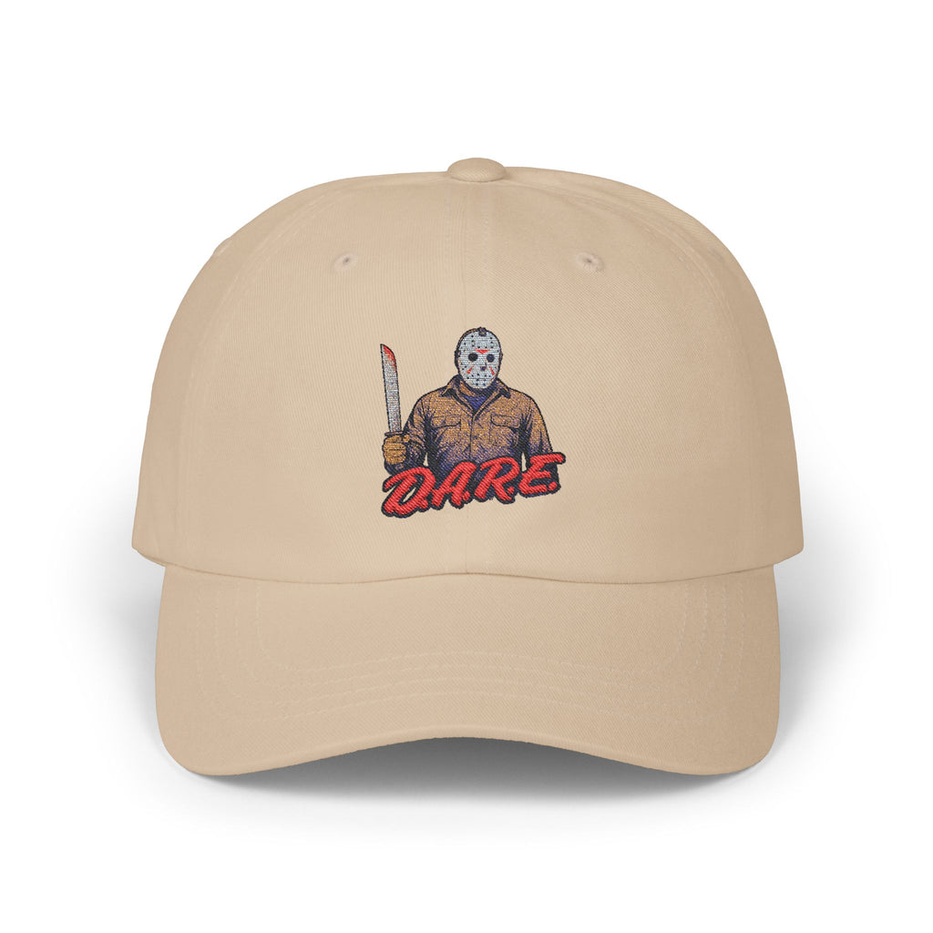 Jason Voorhees D.A.R.E. Parody Dad Hat – 80s Horror Meme Printed Cap