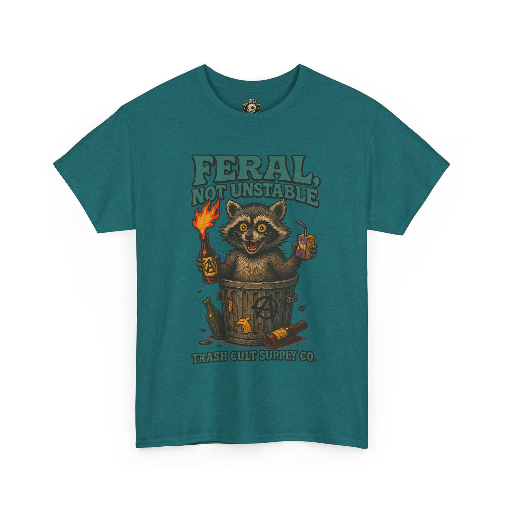 Feral Not Unstable Tee, Streetwear Tee, Graphic Shirt, Funny T-Shirt, Humor Clothing, Unique Gift