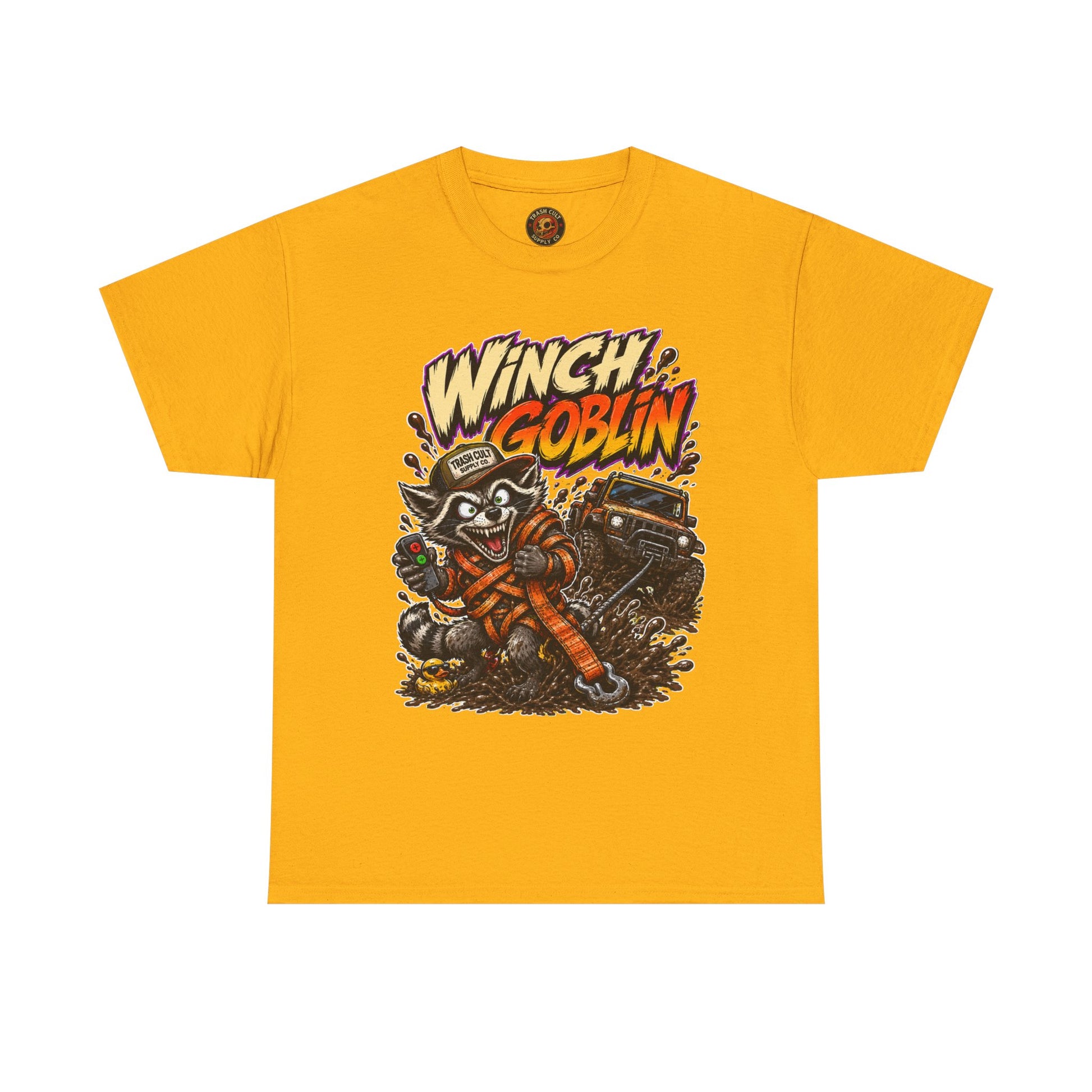 Winch Goblin Tee — Vintage Tow Truck Mechanic Graphic Shirt