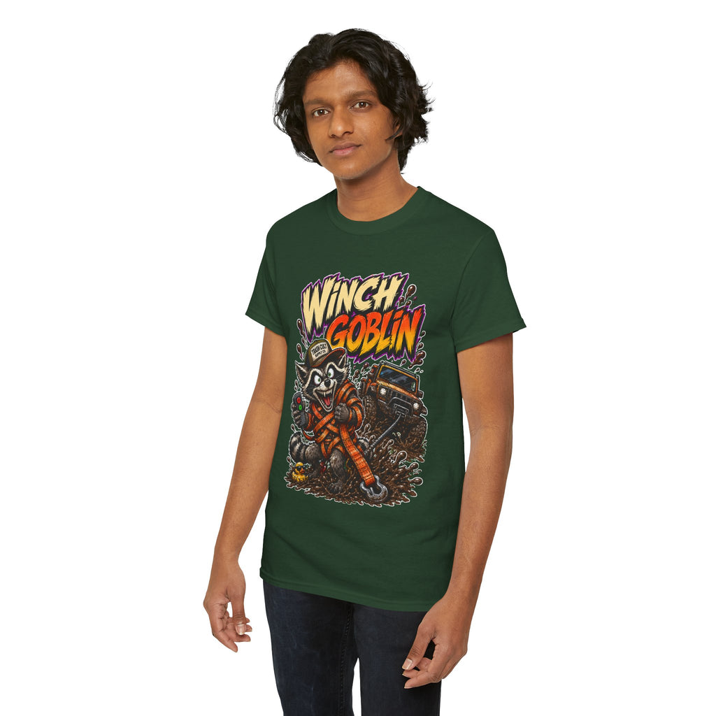 Winch Goblin Tee — Vintage Tow Truck Mechanic Graphic Shirt