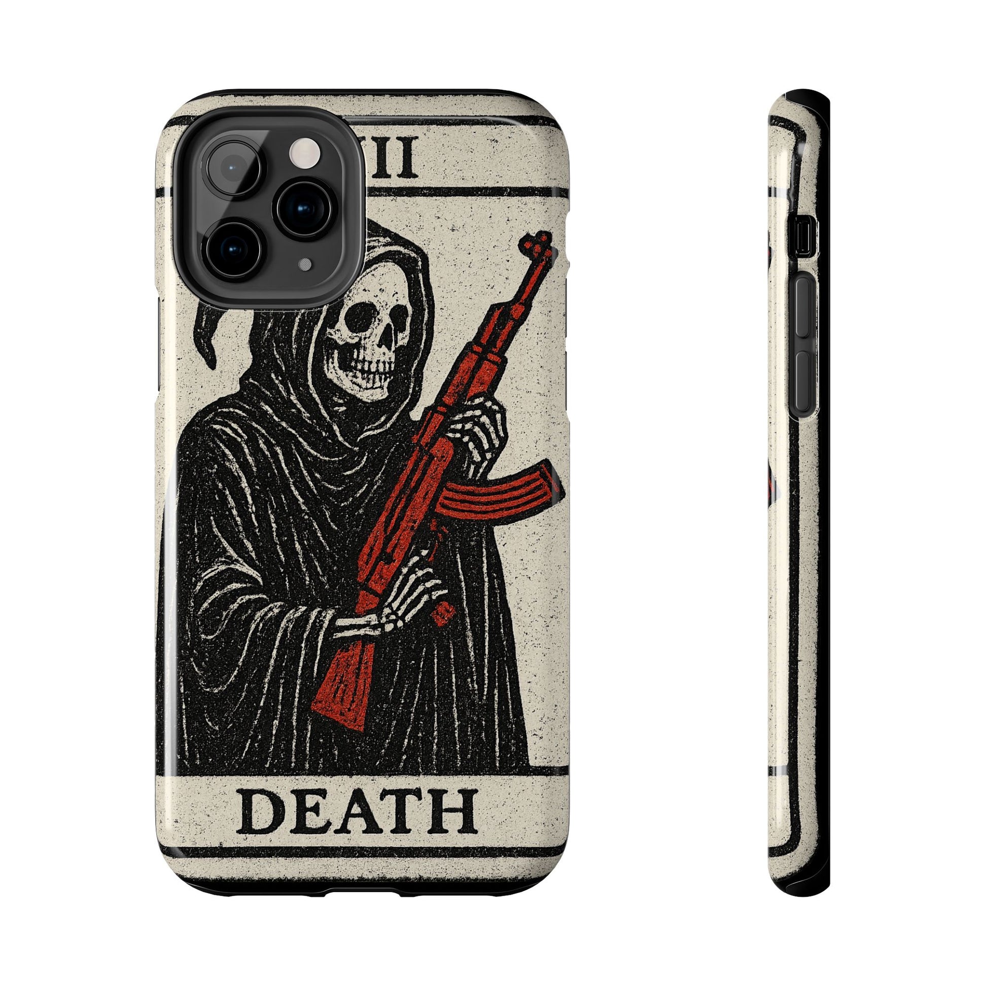 Grim Reaper Phone Case, Tough Phone Case for Gamers, Unique Smartphone Accessories, Halloween Decor, Death-Inspired Gift