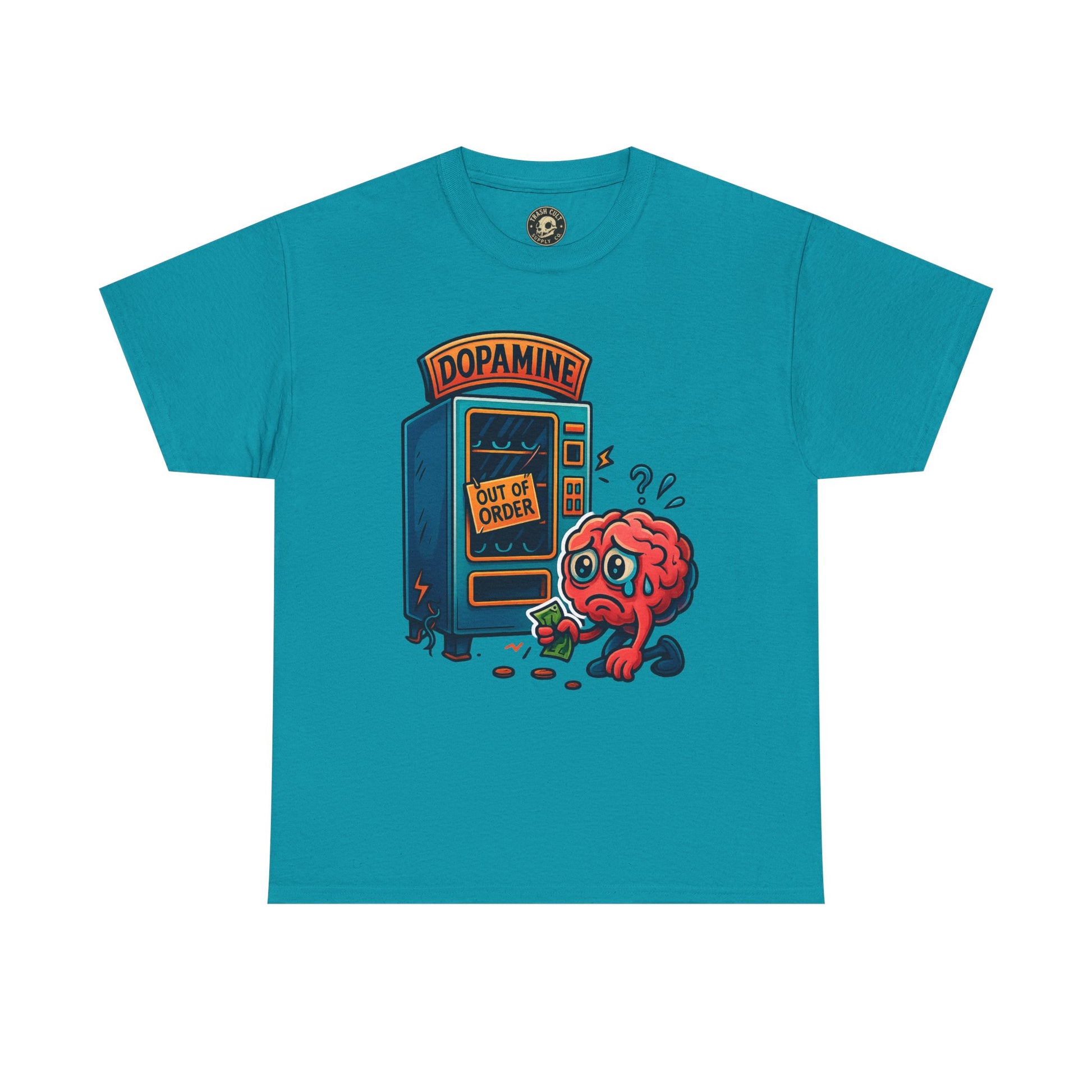 Dopamine Out of Order T-Shirt – Funny Quirky Mental Health Tee | Unisex Cotton Graphic Shirt