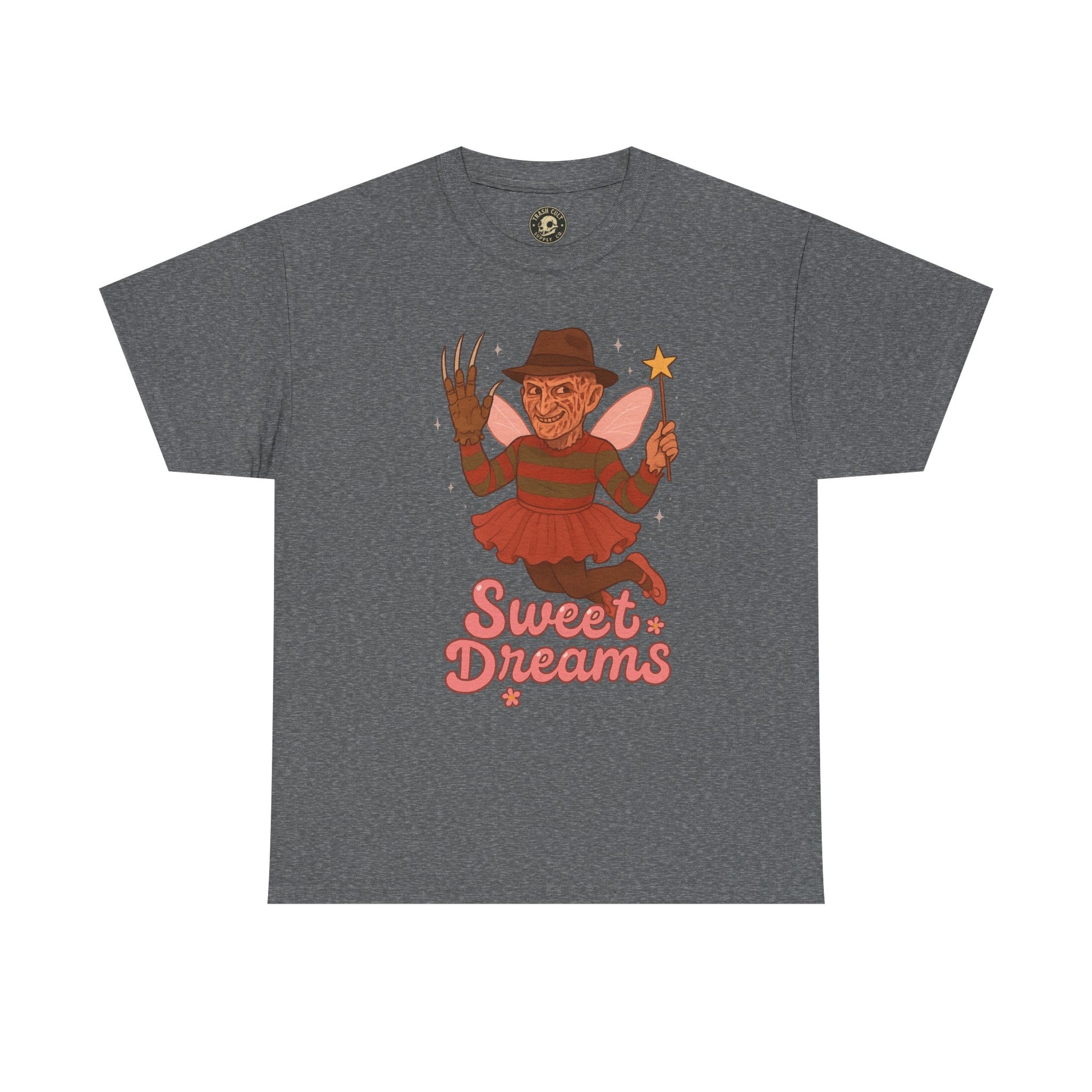 Freddy Krueger Fairy “Sweet Dreams” Funny Horror Parody T-Shirt – Gildan 5000