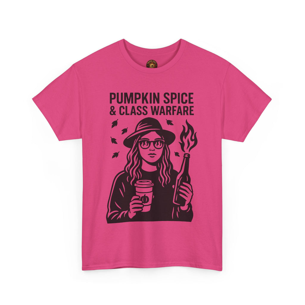 Pumpkin Spice & Class Warfare Shirt – Fall Riot Girl Graphic Tee – Fall of Humanity Collection – Trash Cult Supply Co.