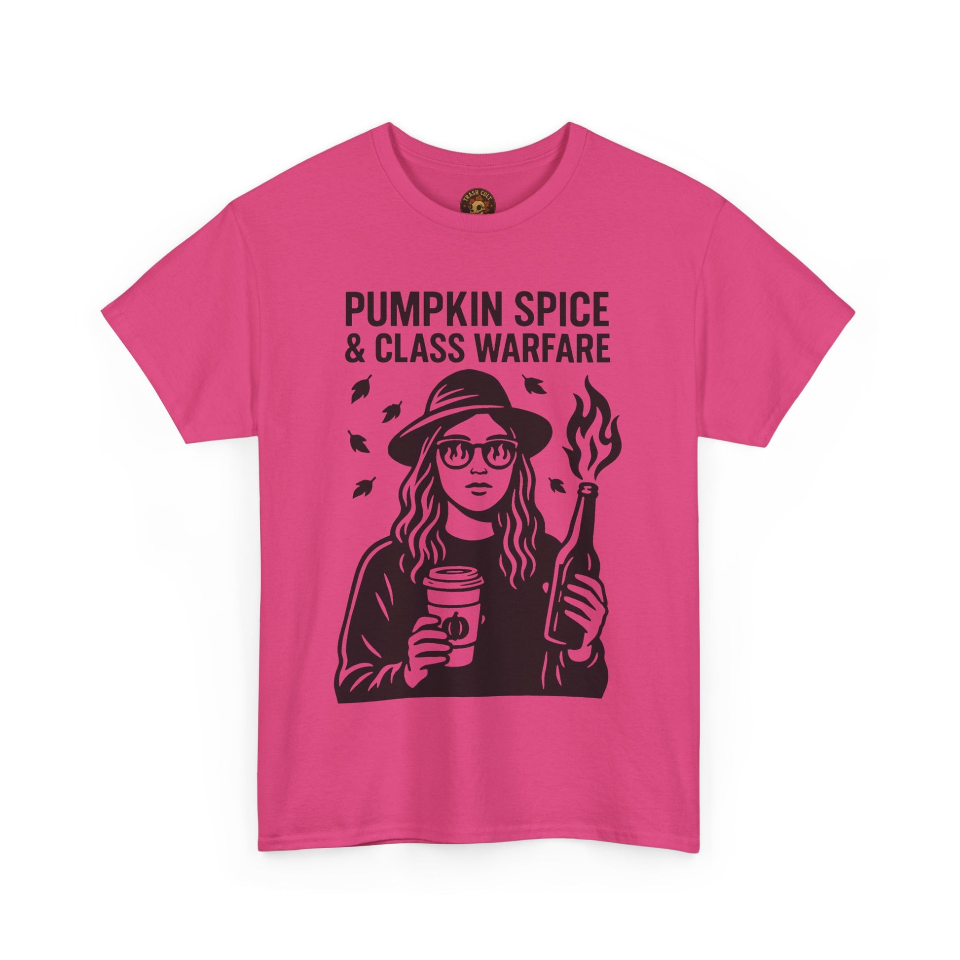 Pumpkin Spice & Class Warfare Shirt – Fall Riot Girl Graphic Tee – Fall of Humanity Collection – Trash Cult Supply Co.