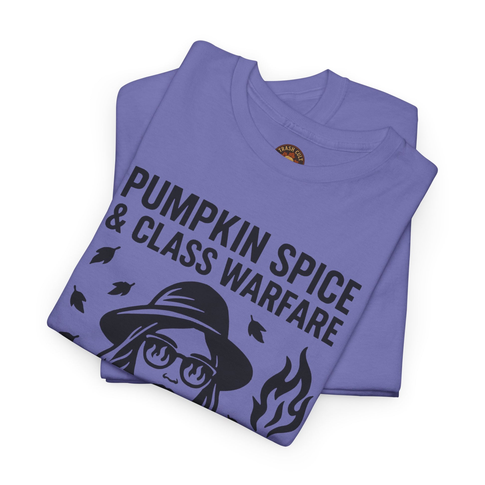 Pumpkin Spice & Class Warfare Shirt – Fall Riot Girl Graphic Tee – Fall of Humanity Collection – Trash Cult Supply Co.