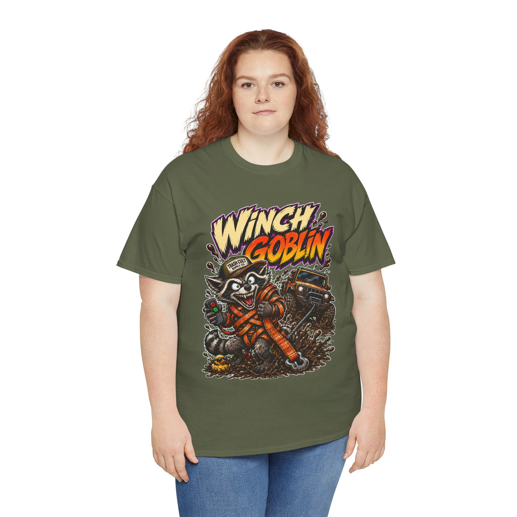 Winch Goblin Tee — Vintage Tow Truck Mechanic Graphic Shirt
