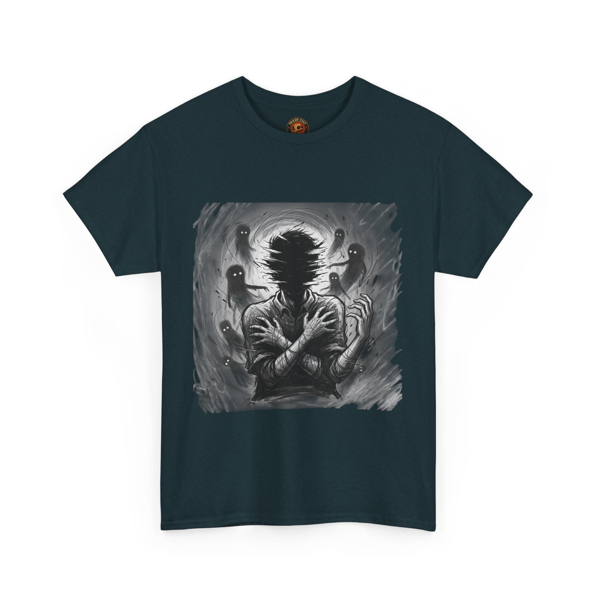Xian Allen x Trash Cult Shirt – “Don’t Let Them In” | Ghost Spiral Emotional Horror Tee