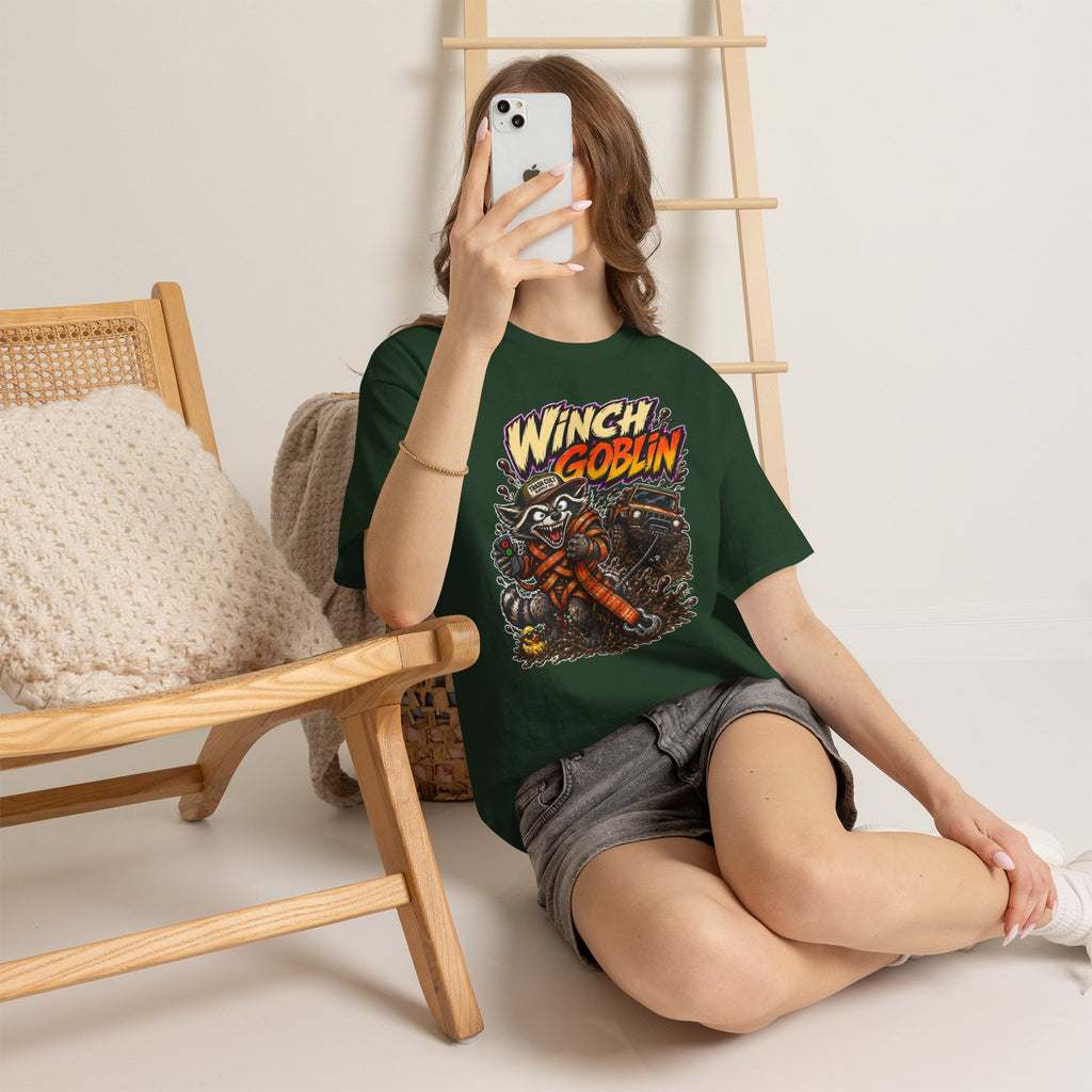 Winch Goblin Tee — Vintage Tow Truck Mechanic Graphic Shirt