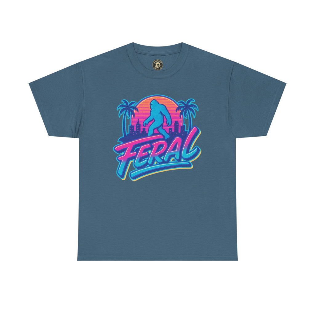 Retro Feral Bigfoot Tee – Tropical Chaos Meets Cryptid Cool