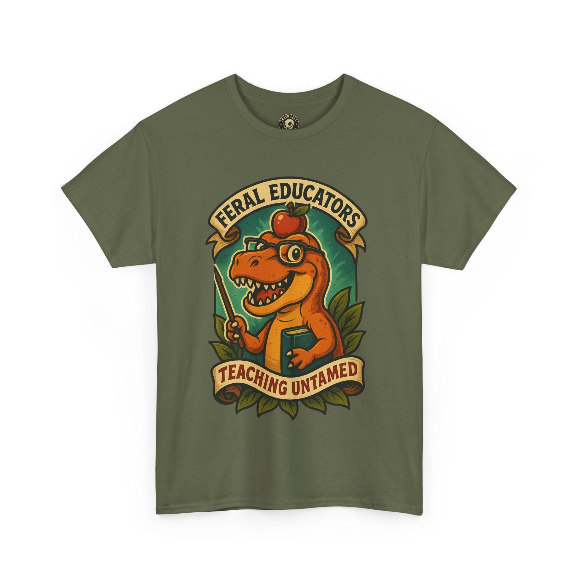Feral Educators Tee, Fun Teacher Shirt, Unisex Cotton Tee, Gift for Educators, Classroom Apparel, Teacher Appreciation Day
