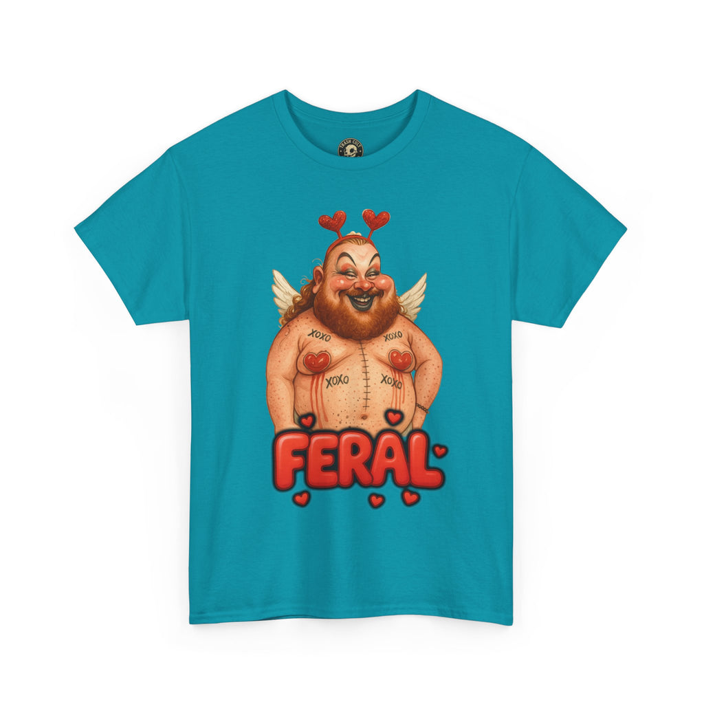 Feral Cupid Macabre Valentine Shirt | Fun Graphic Shirt, Quirky Gift, Casual Wear, Valentine's Apparel, Trendy Statement Top