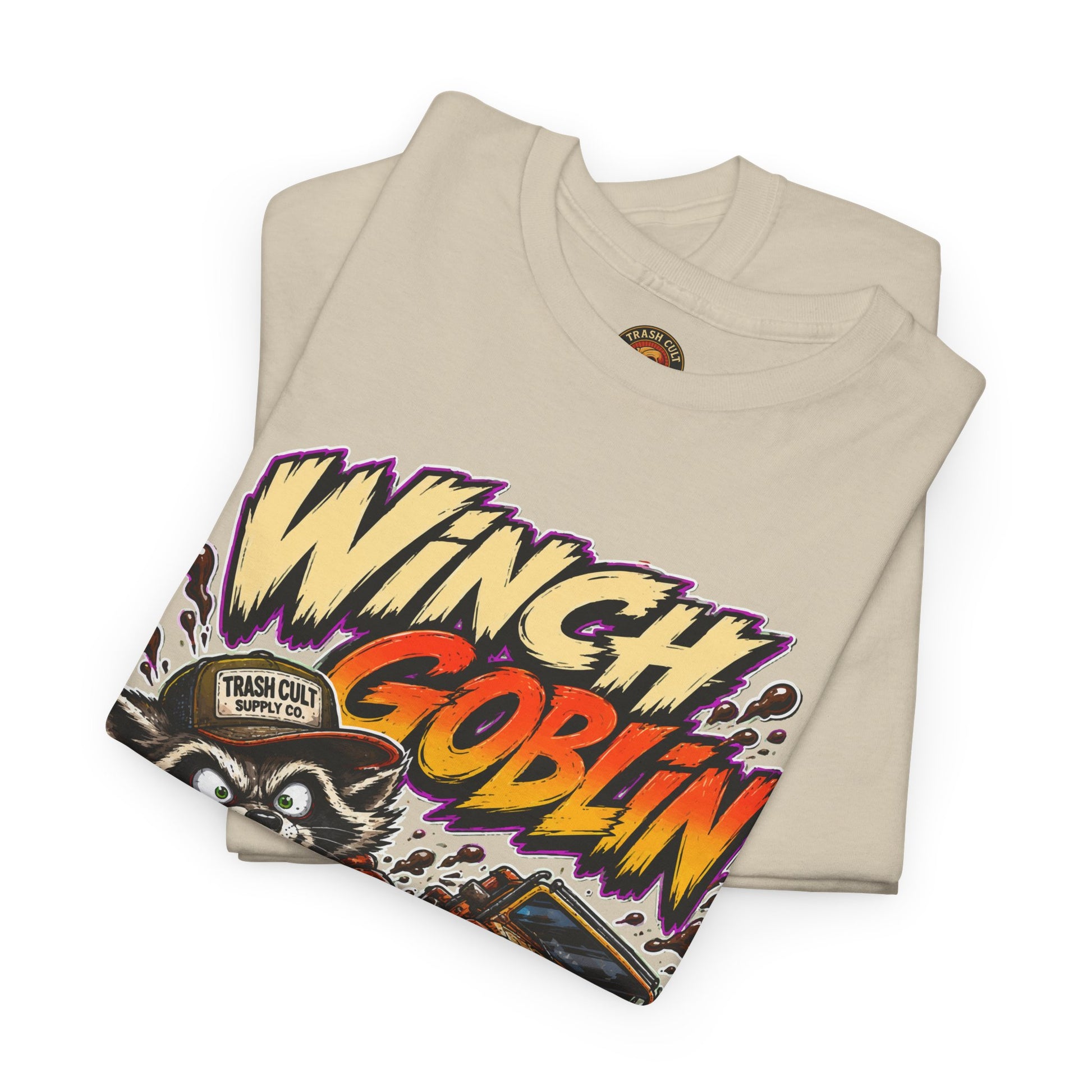 Winch Goblin Tee — Vintage Tow Truck Mechanic Graphic Shirt