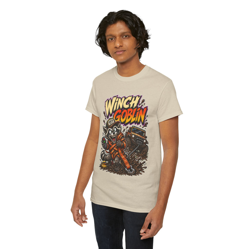 Winch Goblin Tee — Vintage Tow Truck Mechanic Graphic Shirt