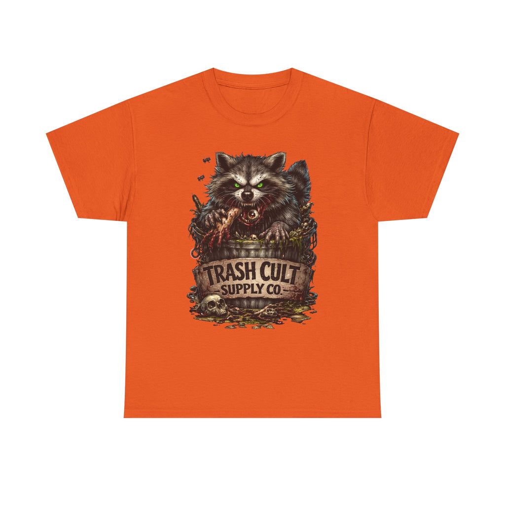 Raccoon 'Trash Cult Supply Co.' Graphic Tee — Vintage Grunge Animal Streetwear