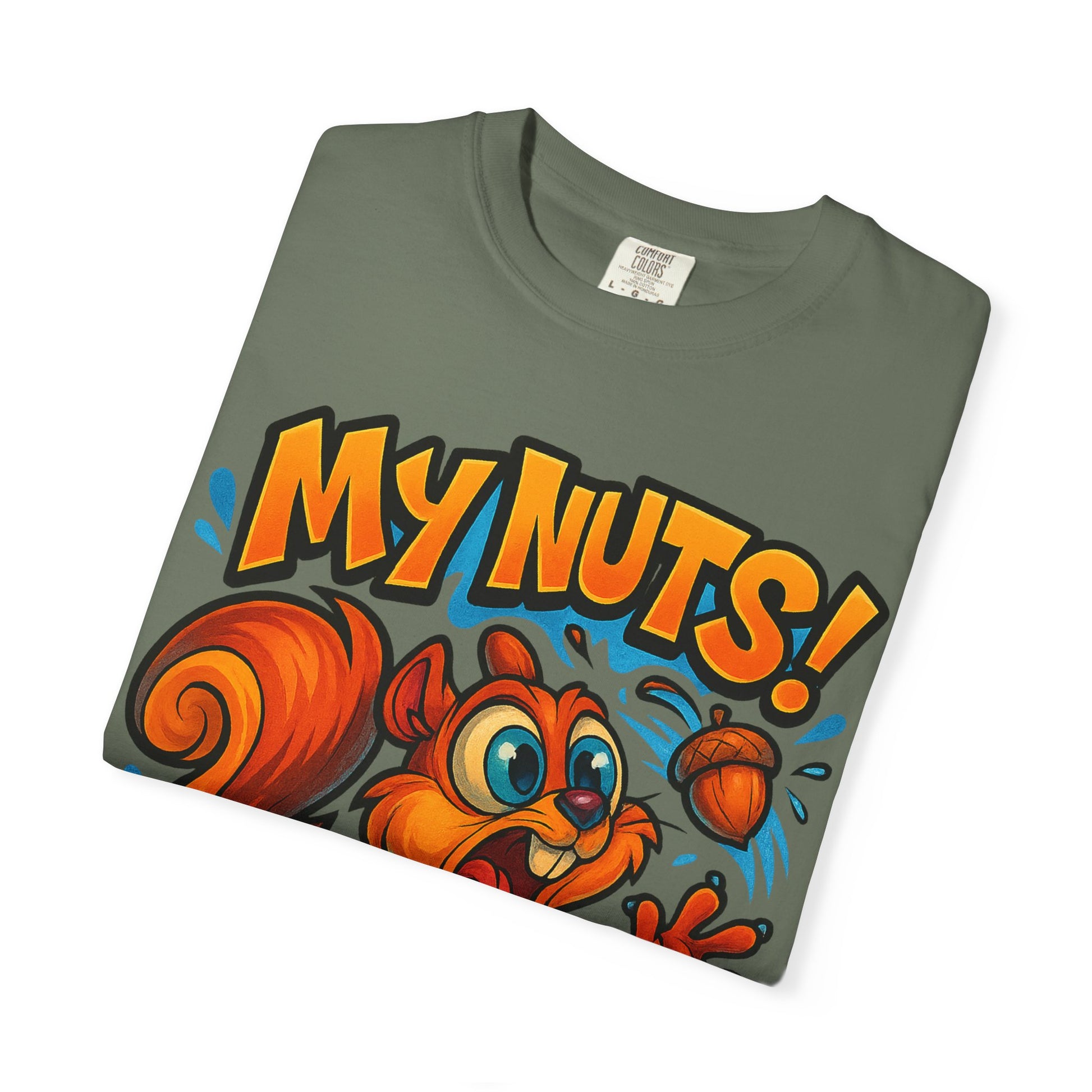 My Nuts! Squirrel Shirt – Funny New School Tattoo Style Tee | Gildan 5000