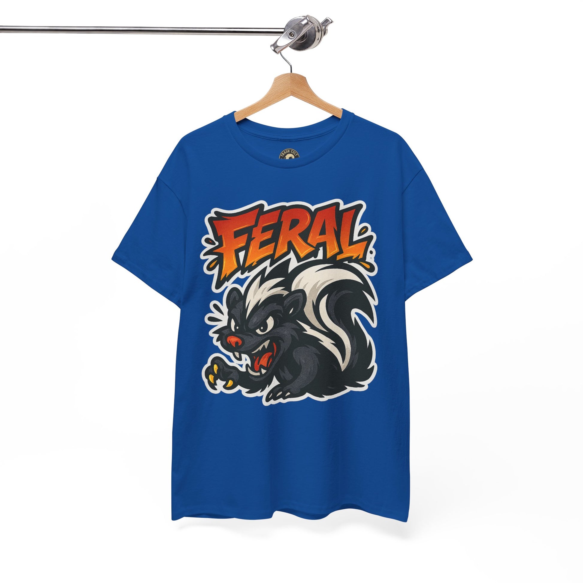 Feral  Skunk Graphic Tee, Cool T-Shirt, Streetwear Style, Unique Gift, Animal Lover Apparel, Fun Casual Wear