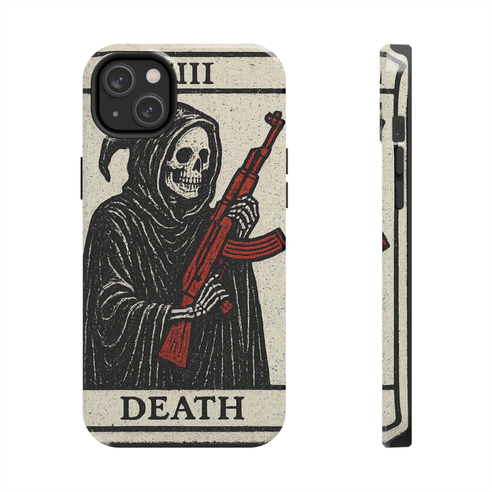 Grim Reaper Phone Case, Tough Phone Case for Gamers, Unique Smartphone Accessories, Halloween Decor, Death-Inspired Gift