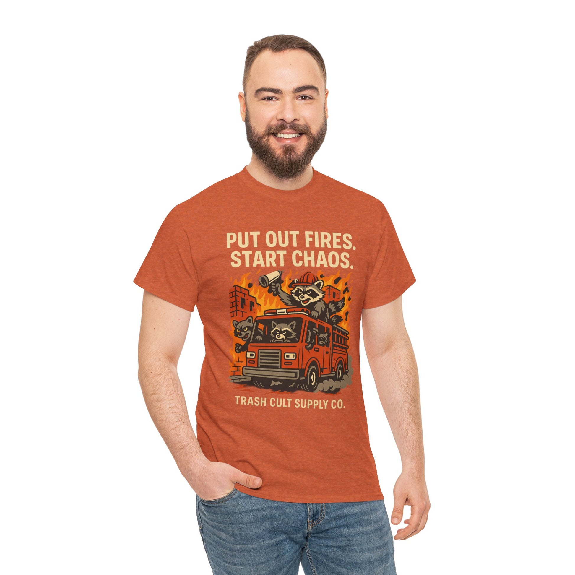 Put Out Fires Start Chaos Unisex Heavy Cotton Tee | Funny Firefighter Shirt | Casual Wear | Gift for Firefighter Lovers, Firefighter [...]