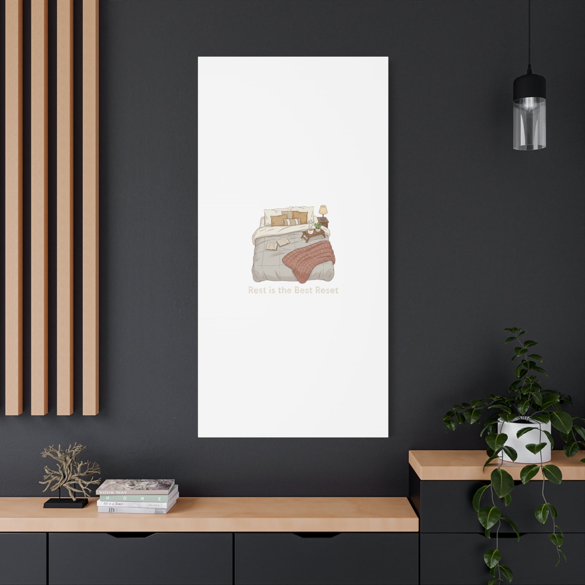 Rest is the Best Reset Canvas | sleepy humor, restful vibes