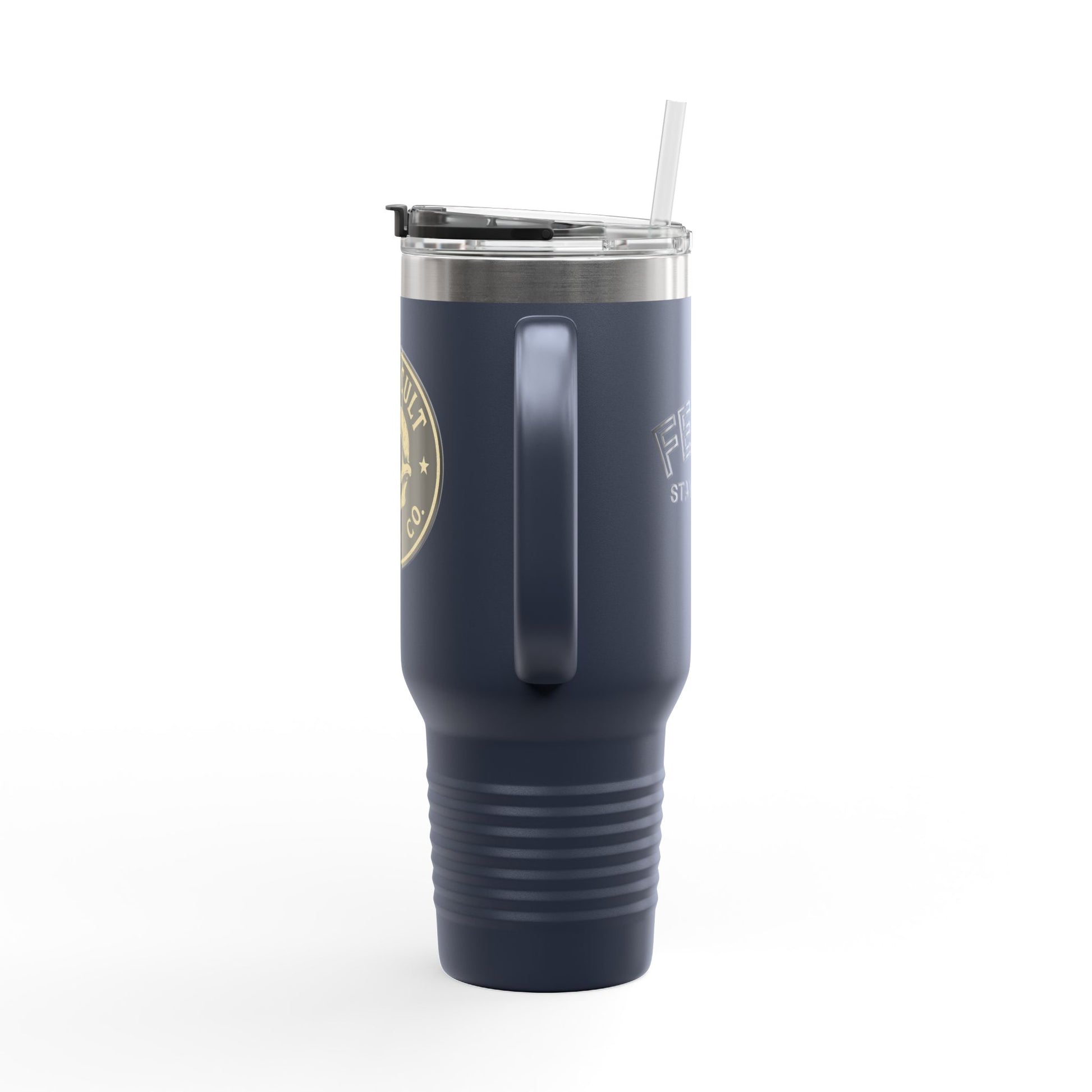 40oz Insulated Travel Mug with Handle – Leak-Proof Stainless Steel Tumbler for Hot & Cold Drinks | Trash Cult / FERAL Edition