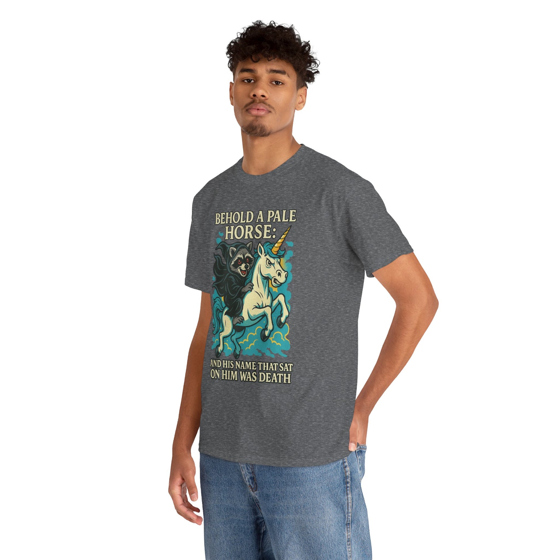 Behold a Pale Horse – Raccoon of Death Shirt | Gildan 5000 Unisex Tee
