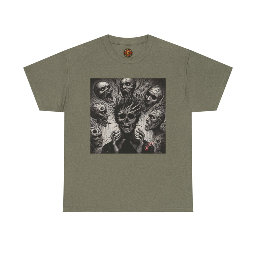 Xian Allen x Trash Cult Shirt – “Voices in the Void” | Horror Skull Scream T-Shirt