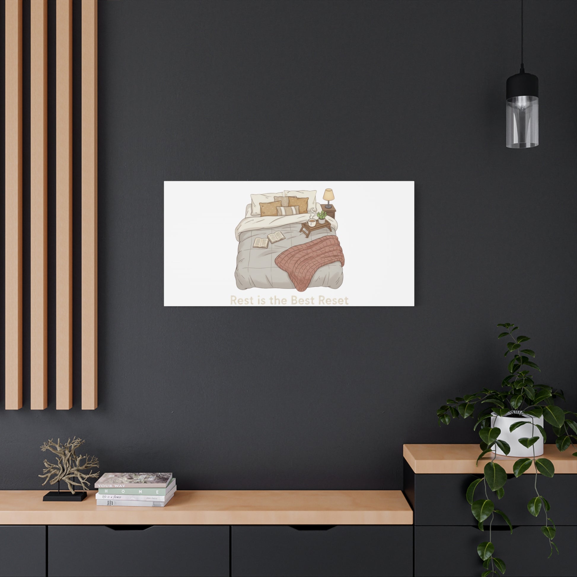 Rest is the Best Reset Canvas | sleepy humor, restful vibes