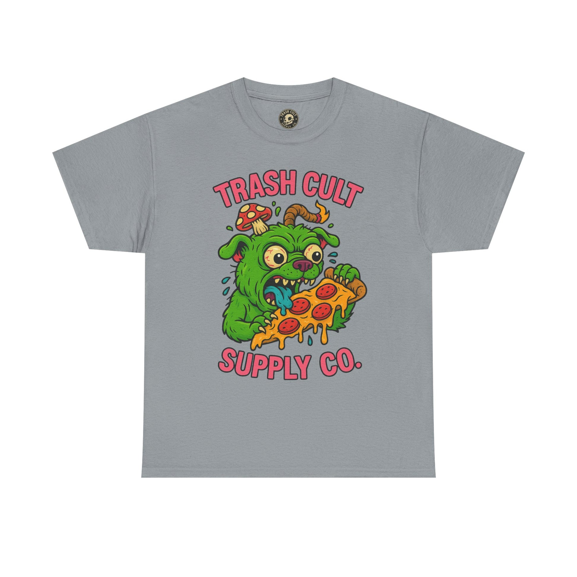 Feral Pizza Monster Shirt – Trash Cult Supply Co | Gildan 5000 Graphic Tee