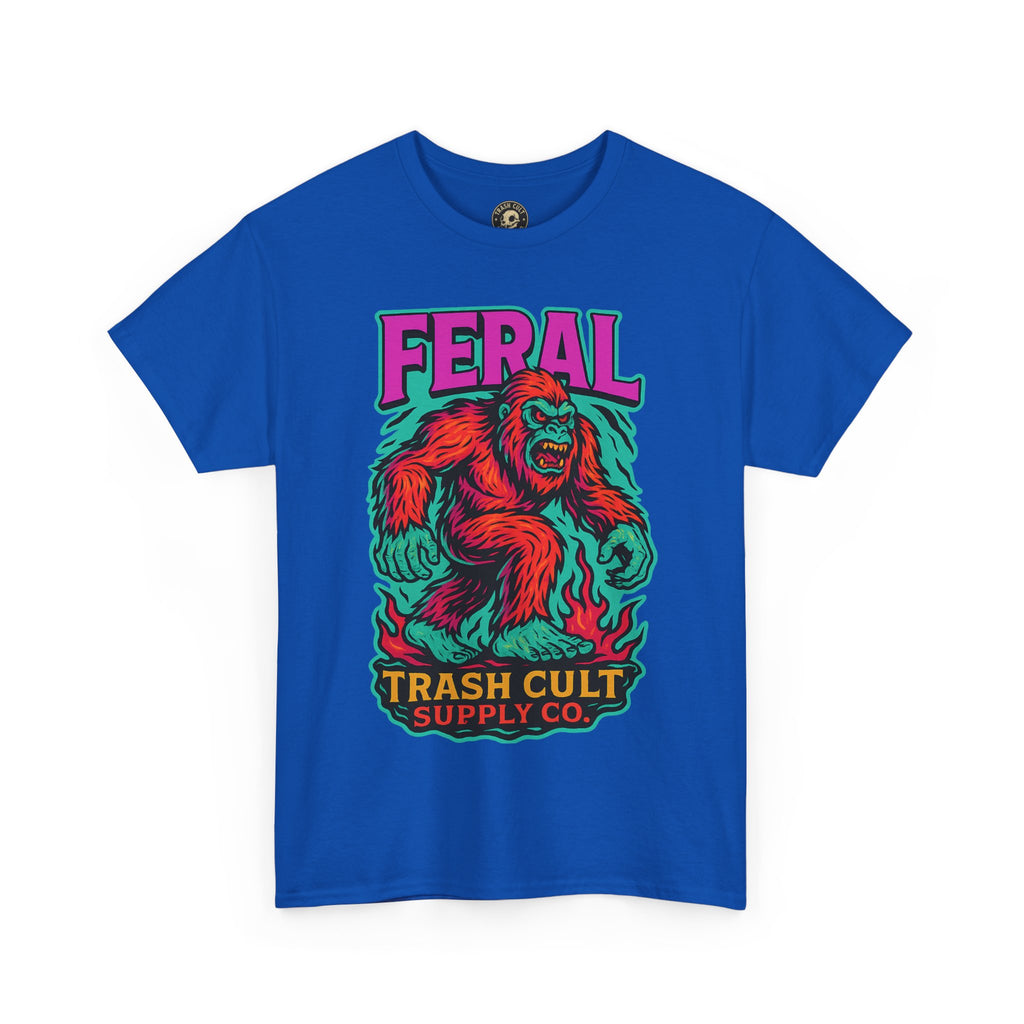 FERAL Bigfoot Shirt – Trashcore Bold Colors | Trash Cult Supply Co | Gildan 5000 Tee