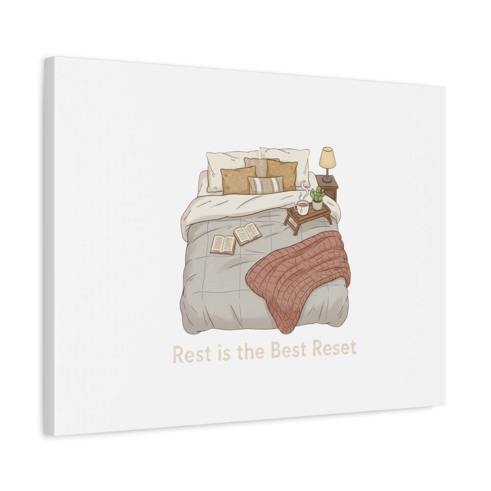 Rest is the Best Reset Canvas | sleepy humor, restful vibes