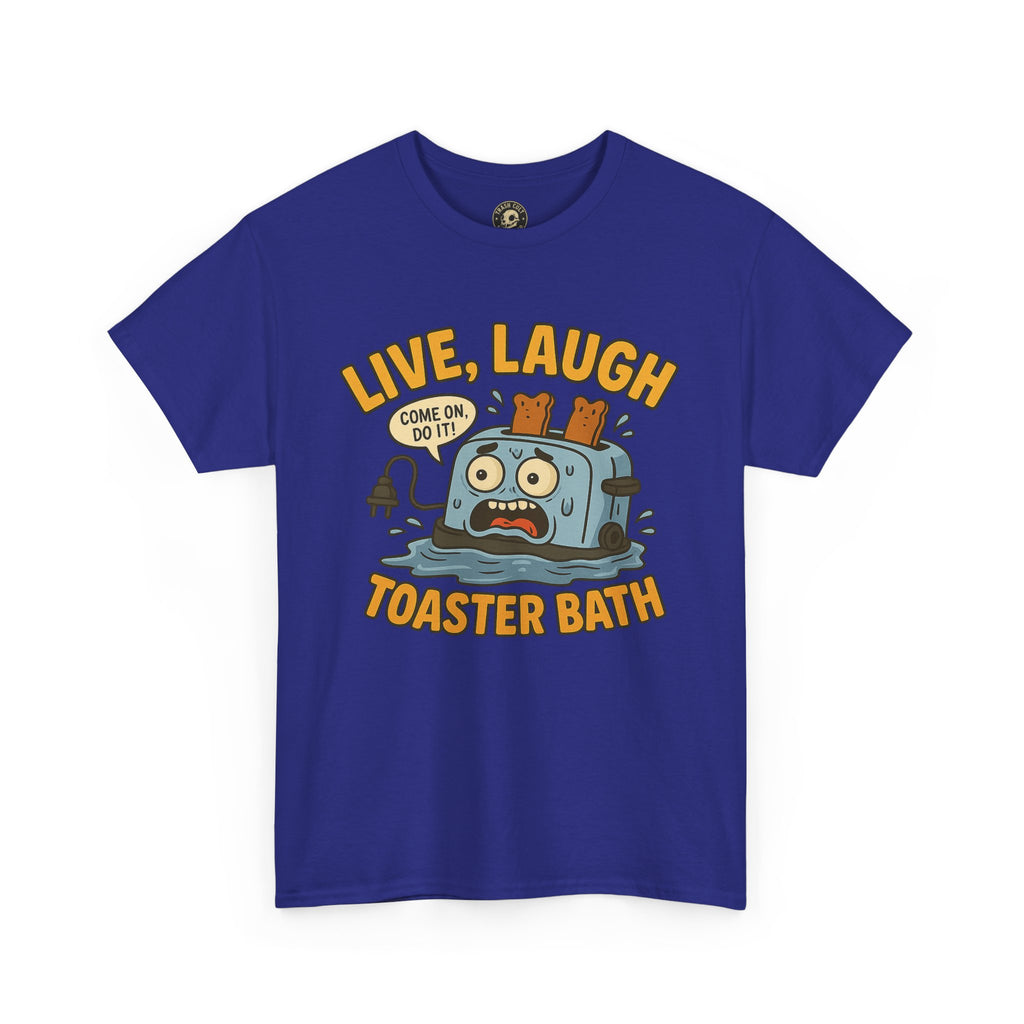 Funny Toaster Bath Tee, Humorous Unisex Shirt, Gift for Friends, Lightweight Cotton Tee, Birthday Party Outfit
