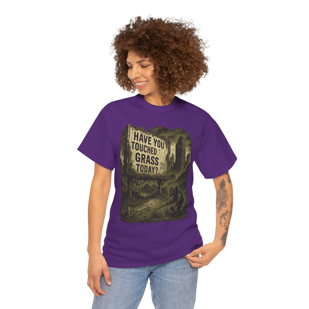 Post-Apocalyptic "Have You Touched Grass Today?" Shirt – Trash Cult Supply Co.