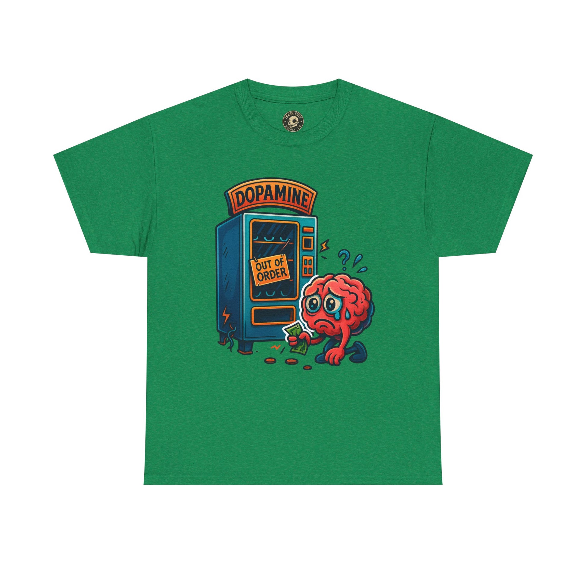 Dopamine Out of Order T-Shirt – Funny Quirky Mental Health Tee | Unisex Cotton Graphic Shirt