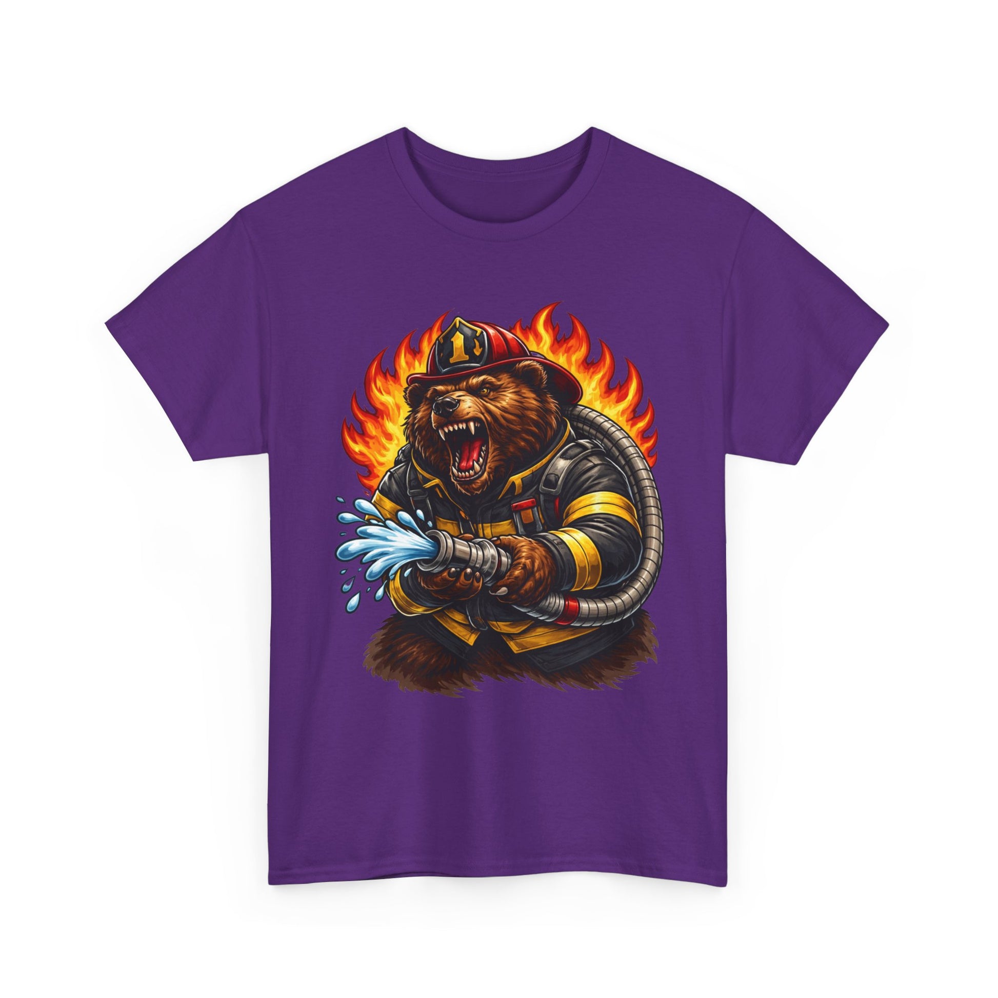 Firefighter Bear T-Shirt – Brave Fireman Graphic Tee