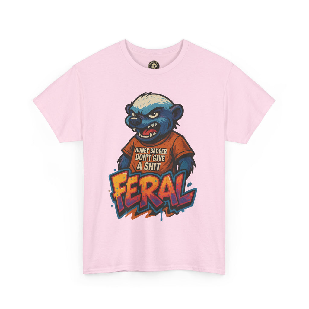 Feral Graphic Tee, Unisex Heavy Cotton T-Shirt for Casual Wear, Gift for Animal Lovers, Unique Streetwear, Funny Graphic Shirt